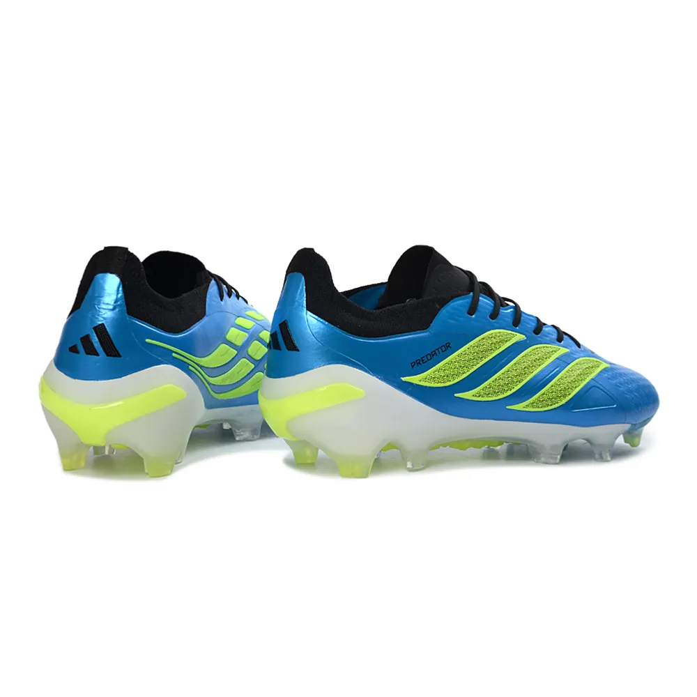 Chuteira Campo Adidas Predator 26 Elite FG Azul e Verde
