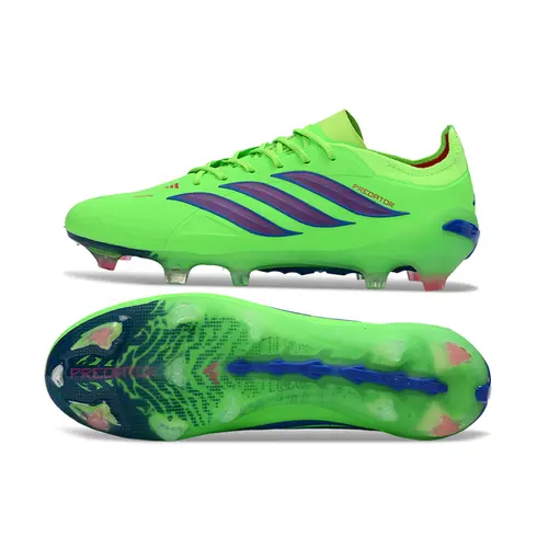Chuteira Campo Adidas Predator 26 Elite FG Verde e Roxo