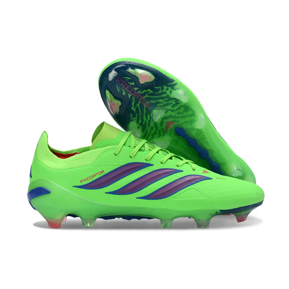 Chuteira Campo Adidas Predator 26 Elite FG Verde e Roxo