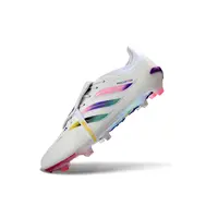 Chuteira Campo Adidas Predator Tongue 26 Elite FG Branco e Colorido - imagem 5