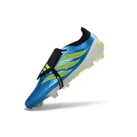 Chuteira Campo Adidas Predator Tongue 26 Elite FG Azul, Verde e Preto - imagem 3