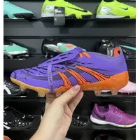 Chuteira Adidas Predator FT 30 Elite FG Roxo e Laranja Raphinha - imagem 3