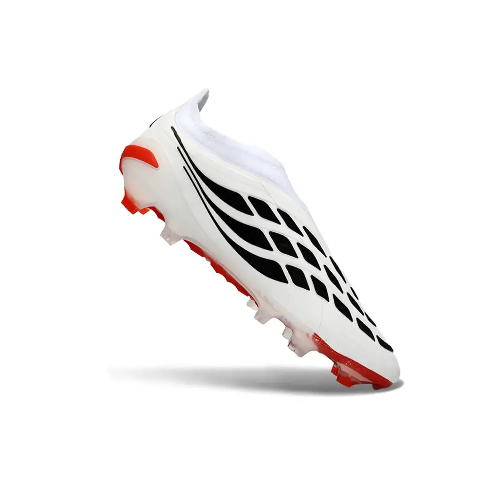 Chuteira Campo Adidas Predator LL 26 Elite FG Branco, Vermelho e Preto