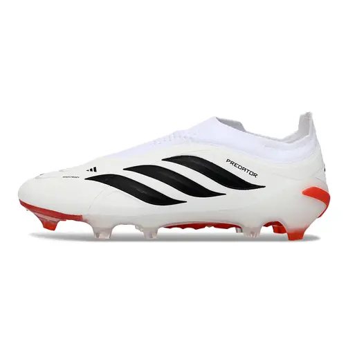 Chuteira Campo Adidas Predator LL 26 Elite FG Branco, Vermelho e Preto