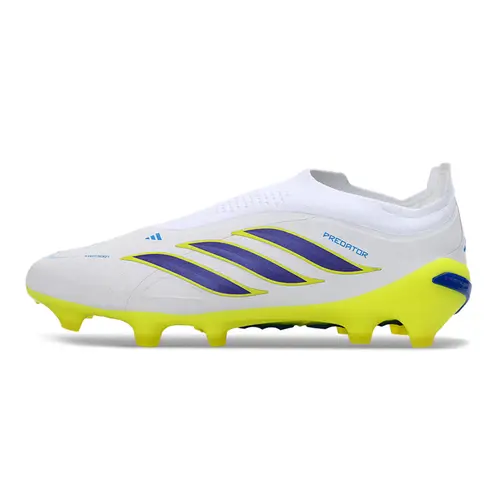 Chuteira Campo Adidas Predator LL 26 Elite FG Branco, Verde e Roxo