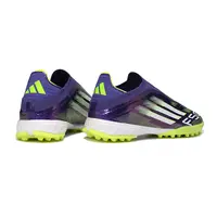 Chuteira Society Adidas F50+ TF Verde e Roxo - imagem 3