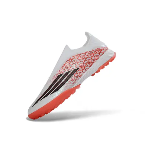 Chuteira Society Adidas F50+ TF Branco e Vermelho - Yamal
