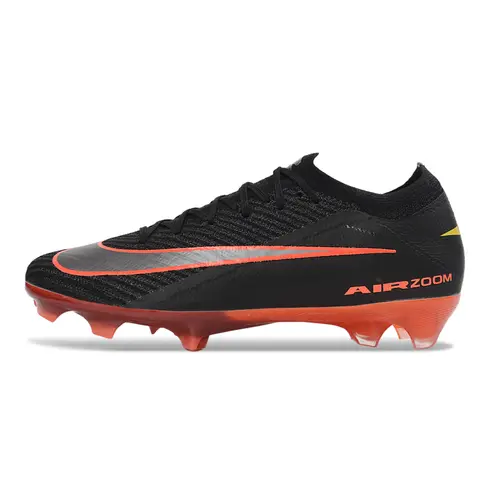 Chuteira Campo Nike Air Zoom Mercurial Vapor 16 Elite FG Preto e Laranja 