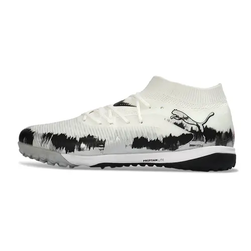 Chuteira Society Puma Future 8 TF Branco e Preto