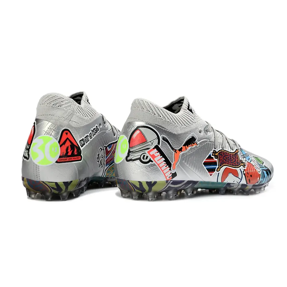 Chuteira Society Puma Future 8 MG Prata