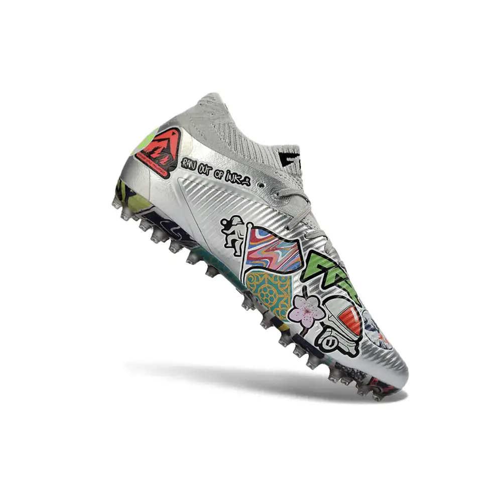 Chuteira Society Puma Future 8 MG Prata