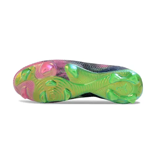 Chuteira Campo Puma Future 8 FG Azul, Verde e Rosa