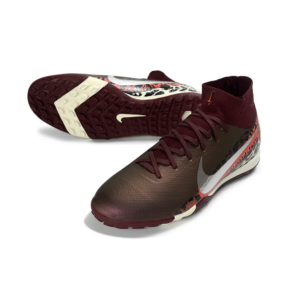 Chuteira Society Nike Mercurial Superfly 10 Elite TF Bordo