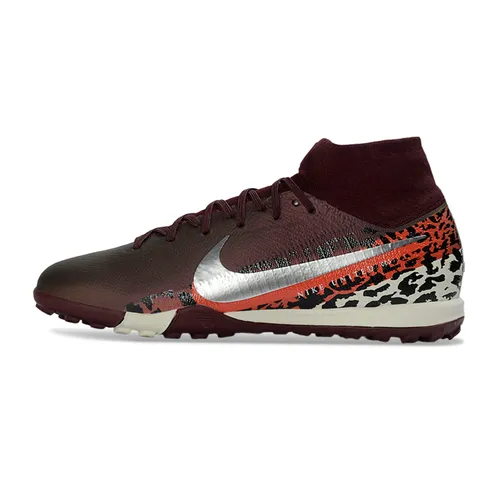 Chuteira Society Nike Air Zoom Mercurial Superfly 10 Elite TF Bordo