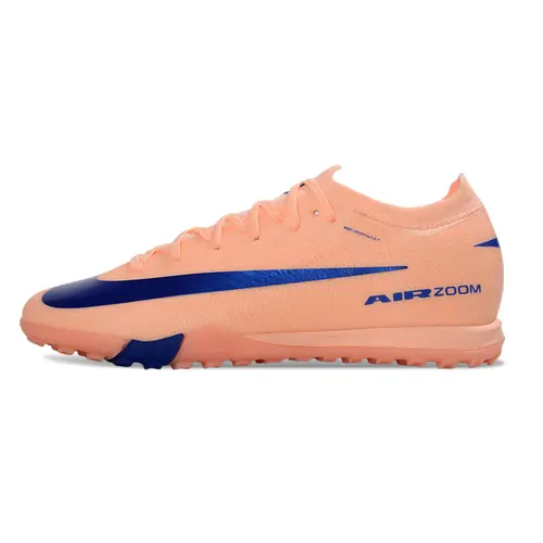 Chuteira Society Nike Air Zoom Mercurial Vapor 16 Elite TF Rose e Azul
