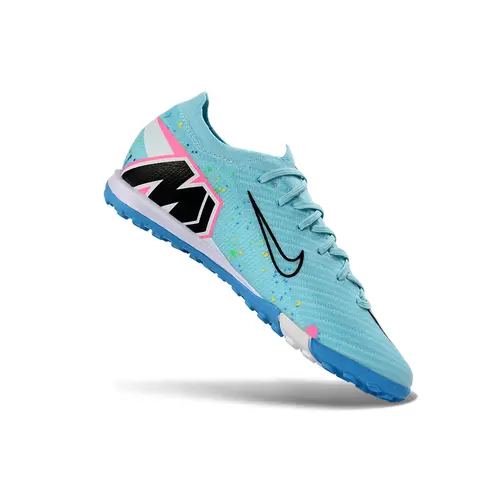 Chuteira Society Nike Air Zoom Mercurial Vapor 16 Elite TF Azul e Colorido
