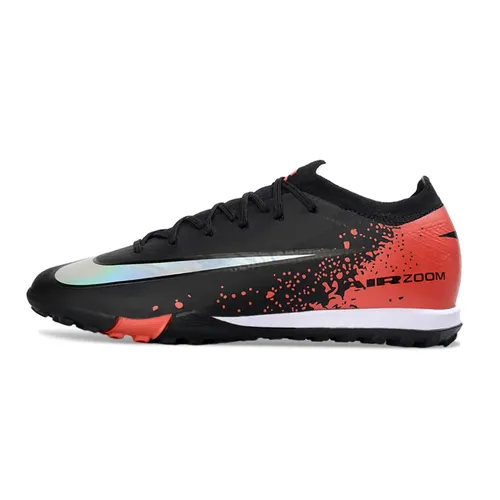 Chuteira Society Nike Air Zoom Mercurial Vapor 16 Elite TF Preto e Vermelho