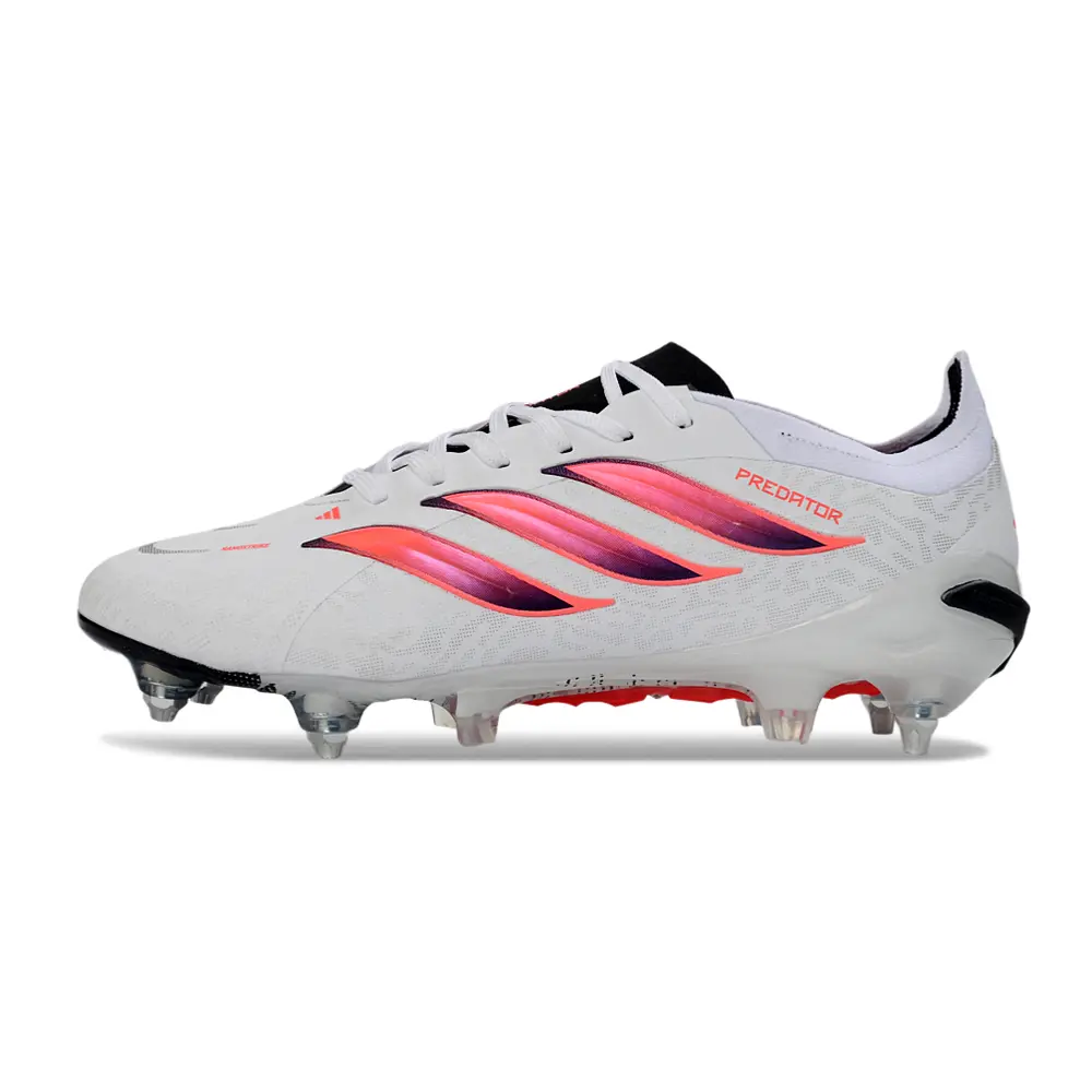 Chuteira Campo Adidas Predator 26 Elite Ponta de Aluminio Branco