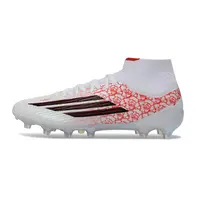 Chuteira Campo Adidas F50 Cano Médio FG Branco e Vermelho - Yamal - imagem 1