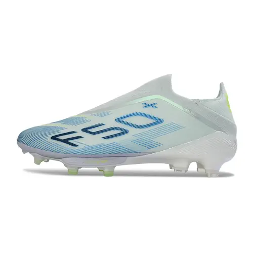 Chuteira Campo Adidas F50+ LL FG Azul Claro e Verde