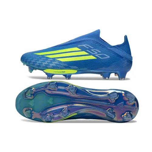 Chuteira Campo Adidas F50+ LL FG Azul e Verde