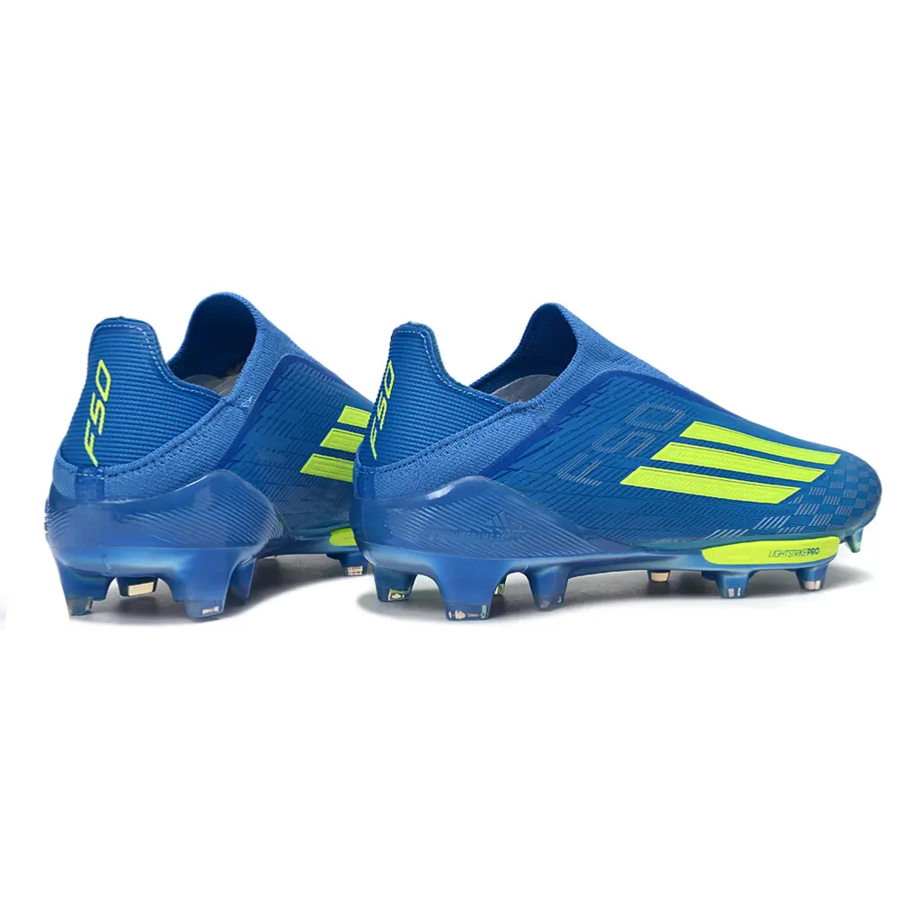 Chuteira Campo Adidas F50+ LL FG Azul e Verde