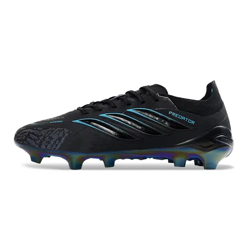 Chuteira Campo Adidas Predator 26 Elite FG Preto e Azul