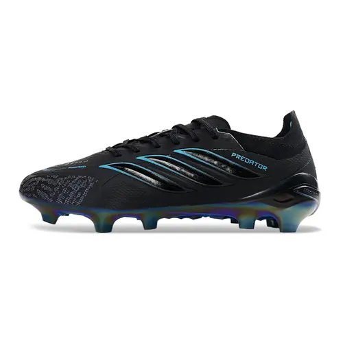 Chuteira Campo Adidas Predator 26 Elite FG Preto e Azul