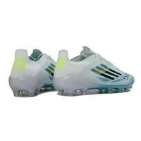Chuteira Campo Adidas F50 FG Azul Claro e Verde  - imagem 4