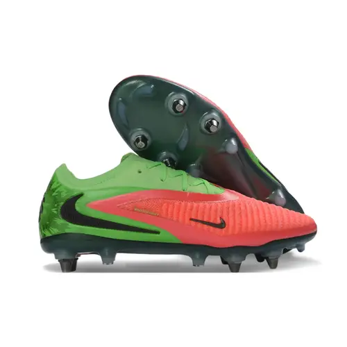 Chuteira Campo Nike Phantom GX 6 Elite Trava Mista Verde e Laranja 