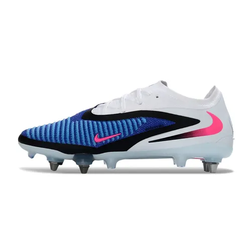 Chuteira Campo Nike Phantom GX 6 Elite Trava Mista Branco, Azul e Rosa - Attack Pack