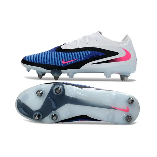 Chuteira Campo Nike Phantom GX 6 Elite Trava Mista Branco, Azul e Rosa - Attack Pack