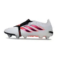 Chuteira Campo Adidas Predator Tongue 26 Elite Ponta de Aluminio Branco, Laranja e Preto - imagem 1
