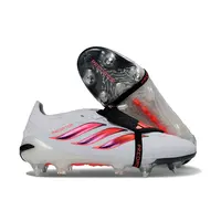 Chuteira Campo Adidas Predator Tongue 26 Elite Ponta de Aluminio Branco, Laranja e Preto - imagem 3
