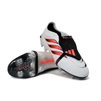 Chuteira Campo Adidas Predator Tongue 26 Elite Ponta de Aluminio Branco, Laranja e Preto - imagem 5