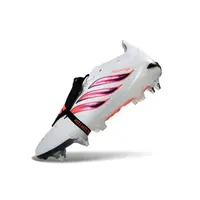 Chuteira Campo Adidas Predator Tongue 26 Elite Ponta de Aluminio Branco, Laranja e Preto - imagem 6