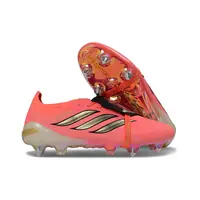 Chuteira Campo Adidas Predator Tongue 26 Elite Ponta de Aluminio Laranja e Dourado - imagem 3