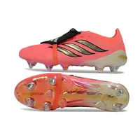 Chuteira Campo Adidas Predator Tongue 26 Elite Ponta de Aluminio Laranja e Dourado - imagem 2