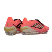 Chuteira Campo Adidas Predator Tongue 26 Elite Ponta de Aluminio Laranja e Dourado - imagem 4
