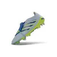 Chuteira Campo Adidas Predator Tongue 26 Elite Ponta de Aluminio Azul e Verde - imagem 6