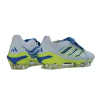 Chuteira Campo Adidas Predator Tongue 26 Elite Ponta de Aluminio Azul e Verde - imagem 4