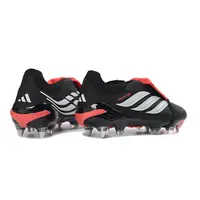 Chuteira Campo Adidas Predator Tongue 26 Elite Ponta de Aluminio Preto e Vermelho - imagem 4