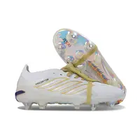 Chuteira Campo Adidas Predator Tongue 26 Elite Ponta de Aluminio Branco e Dourado - imagem 3