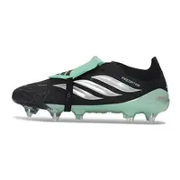 Chuteira Campo Adidas Predator Tongue 26 Elite Ponta de Aluminio Preto e Verde  - imagem 1
