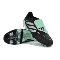 Chuteira Campo Adidas Predator Tongue 26 Elite Ponta de Aluminio Preto e Verde  - imagem 5