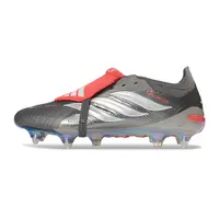 Chuteira Campo Adidas Predator Tongue 26 Elite Ponta de Aluminio Prata e Vermelho - imagem 1