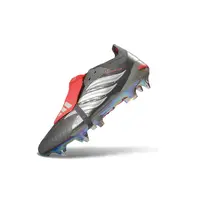 Chuteira Campo Adidas Predator Tongue 26 Elite Ponta de Aluminio Prata e Vermelho - imagem 6