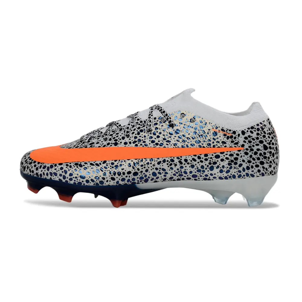 Chuteira Campo Nike Air Zoom Mercurial Vapor 16 Elite FG Cinza, Preto e Laranja