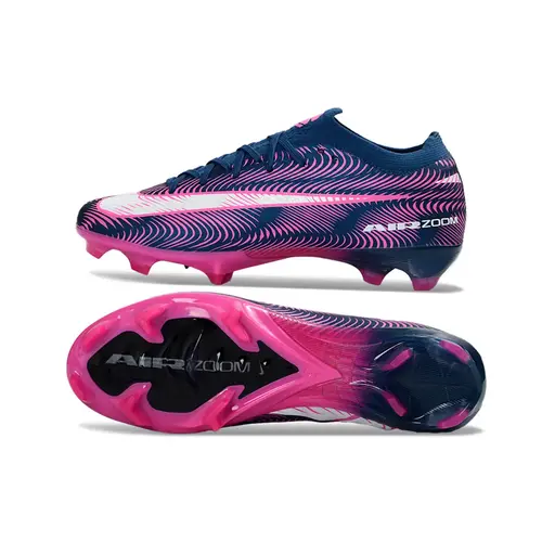 Chuteira Campo Nike Air Zoom Mercurial Vapor 16 Elite FG Azul Marinho e Rosa