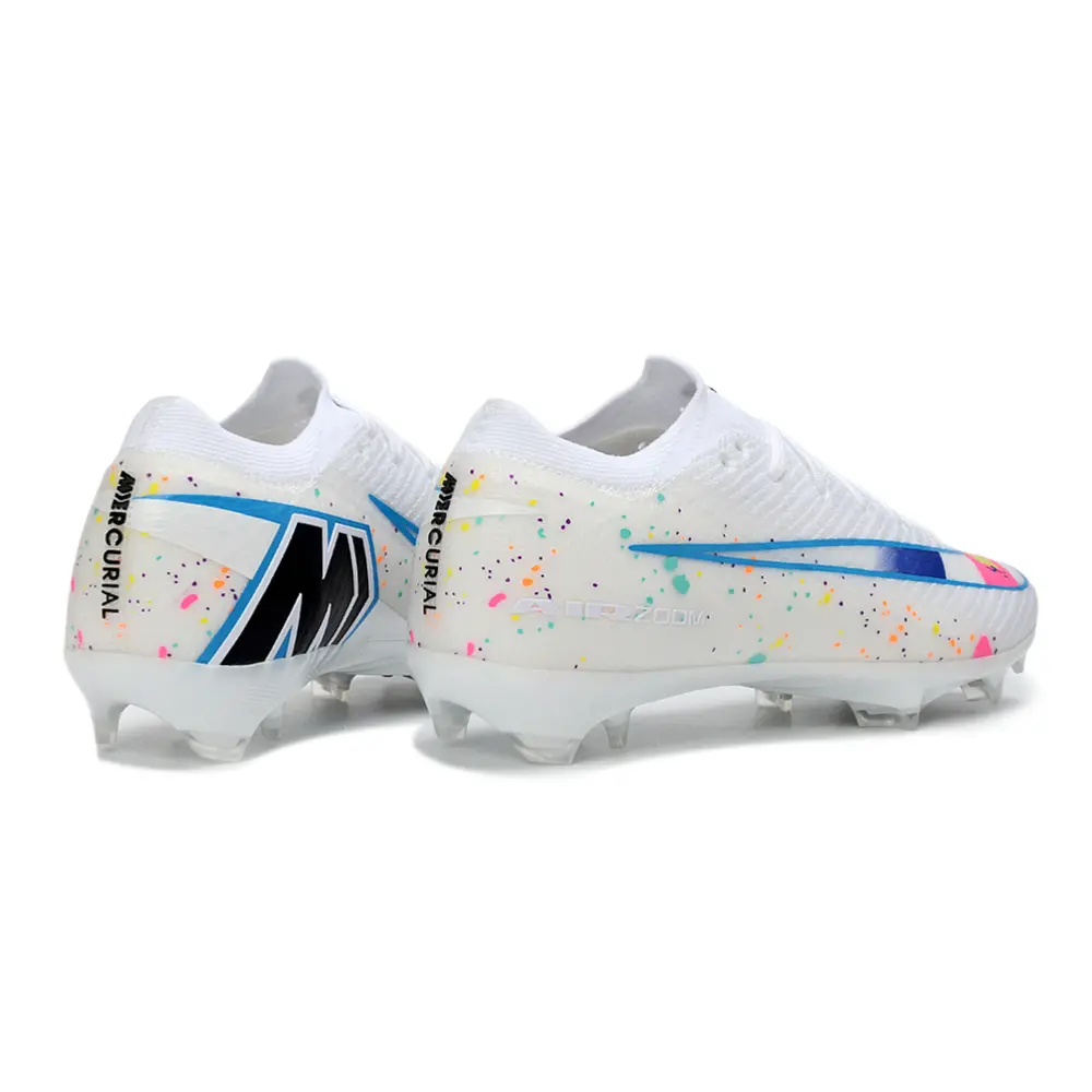 Chuteira Campo Nike Air Zoom Mercurial Vapor 16 Elite FG Branco e Colorido